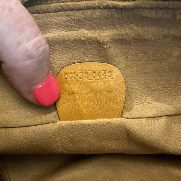 Gucci Vintage Logo Micro GUCCISIMA PVC Crossbody Tan Leather Shoulder Bag Purse - Picture 3 of 9